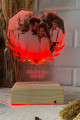 Kişiye Özel Sevgiliye Hediye Kalp Tasarım Gece Lambası Dekoratif Lamba