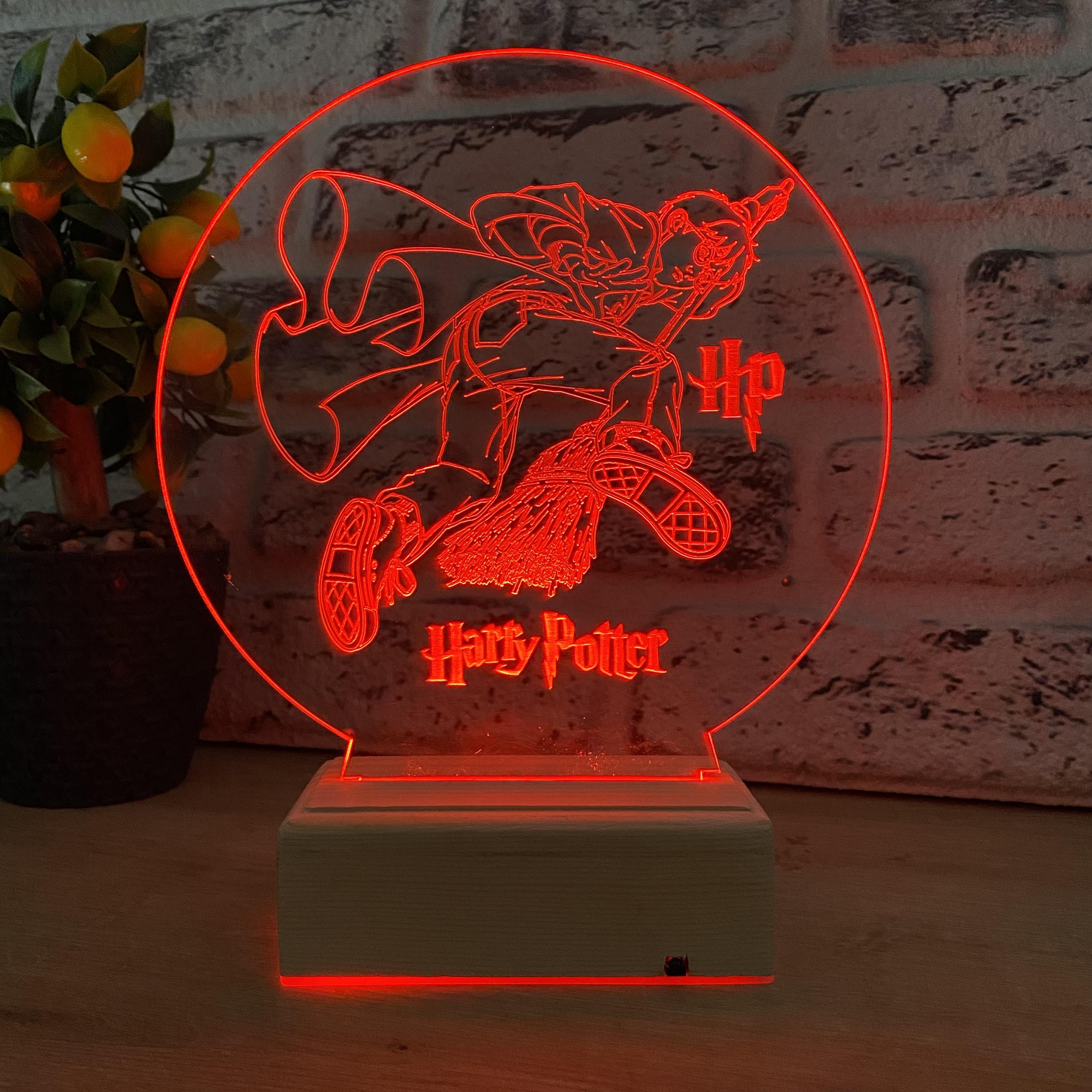 Harry Potter 3D Led 16 Renkli Gece Lambası