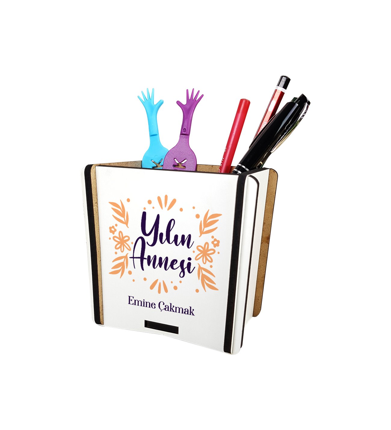 Anneler Günü İsme Özel Yılın Annesi Ahşap Kalemlik Anneler Günü İsme Özel Yılın Annesi Ahşap Kalemlik