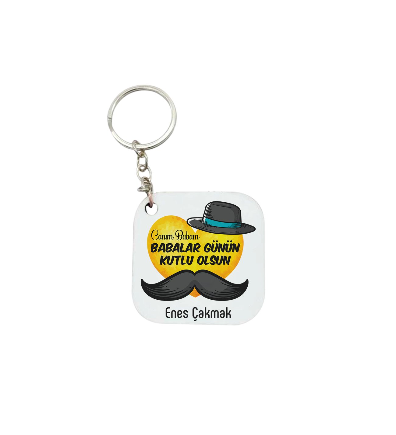 Babalar Günün Kutlu Olsun İsme Özel Anahtarlık