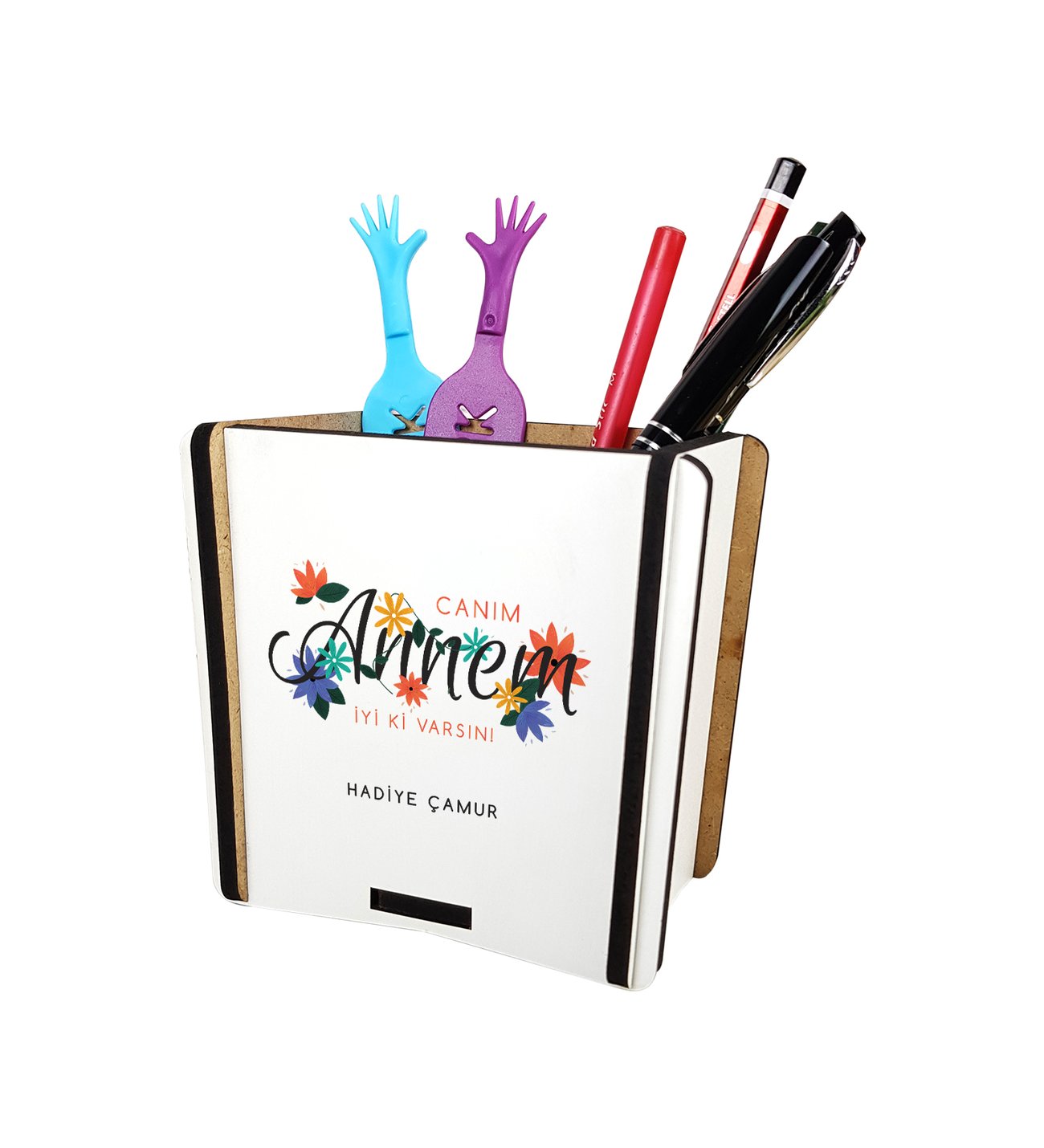Anneler Günü Canım Annem Ahşap Kalemlik Anneler Günü Canım Annem Ahşap Kalemlik