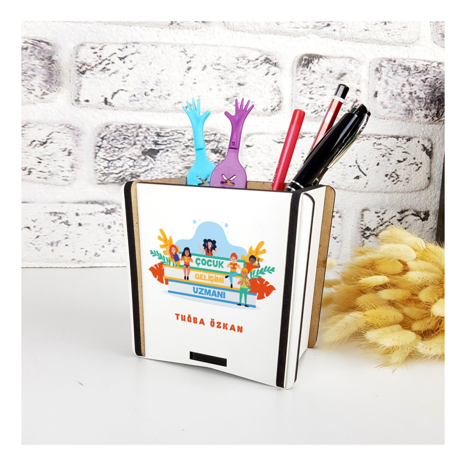 Çocuk Gelişimi Uzmanına Hediye Ahşap Kalemlik Çocuk Gelişimi Uzmanına Hediye Ahşap Kalemlik