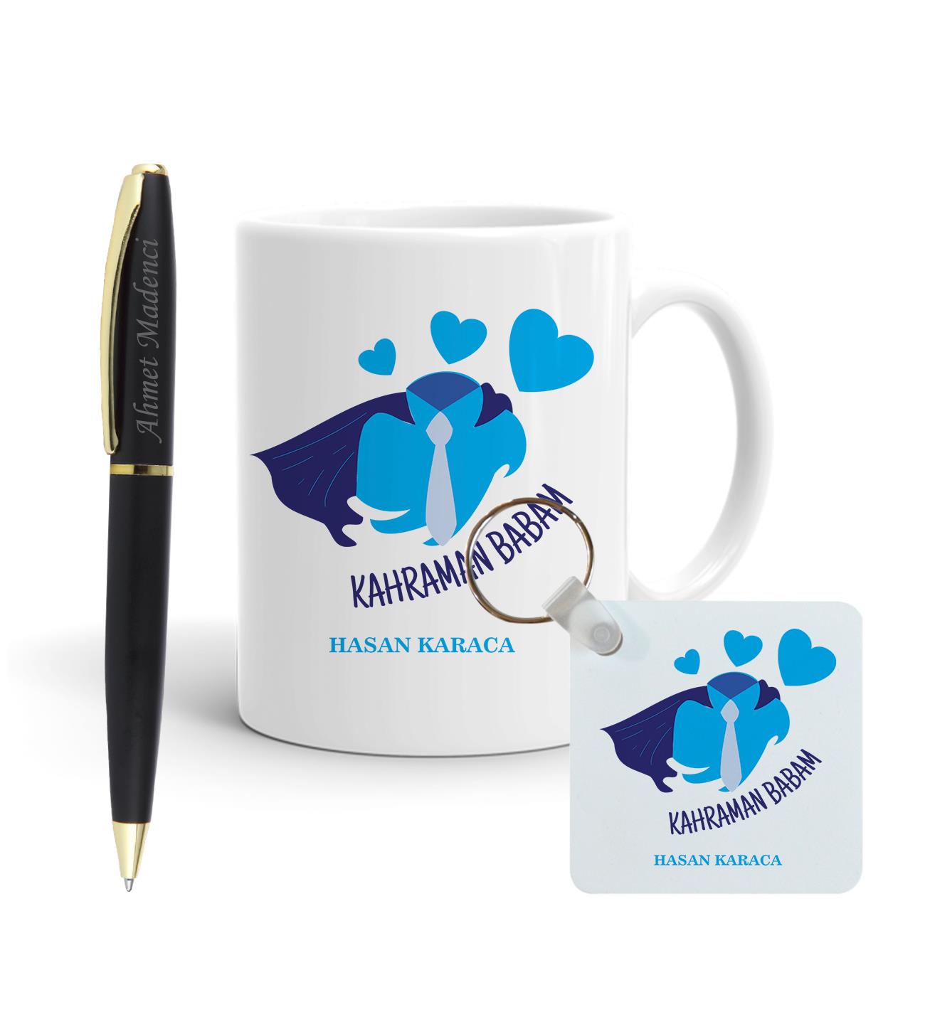Kahraman Babam Babalar Günü Kalem Seti