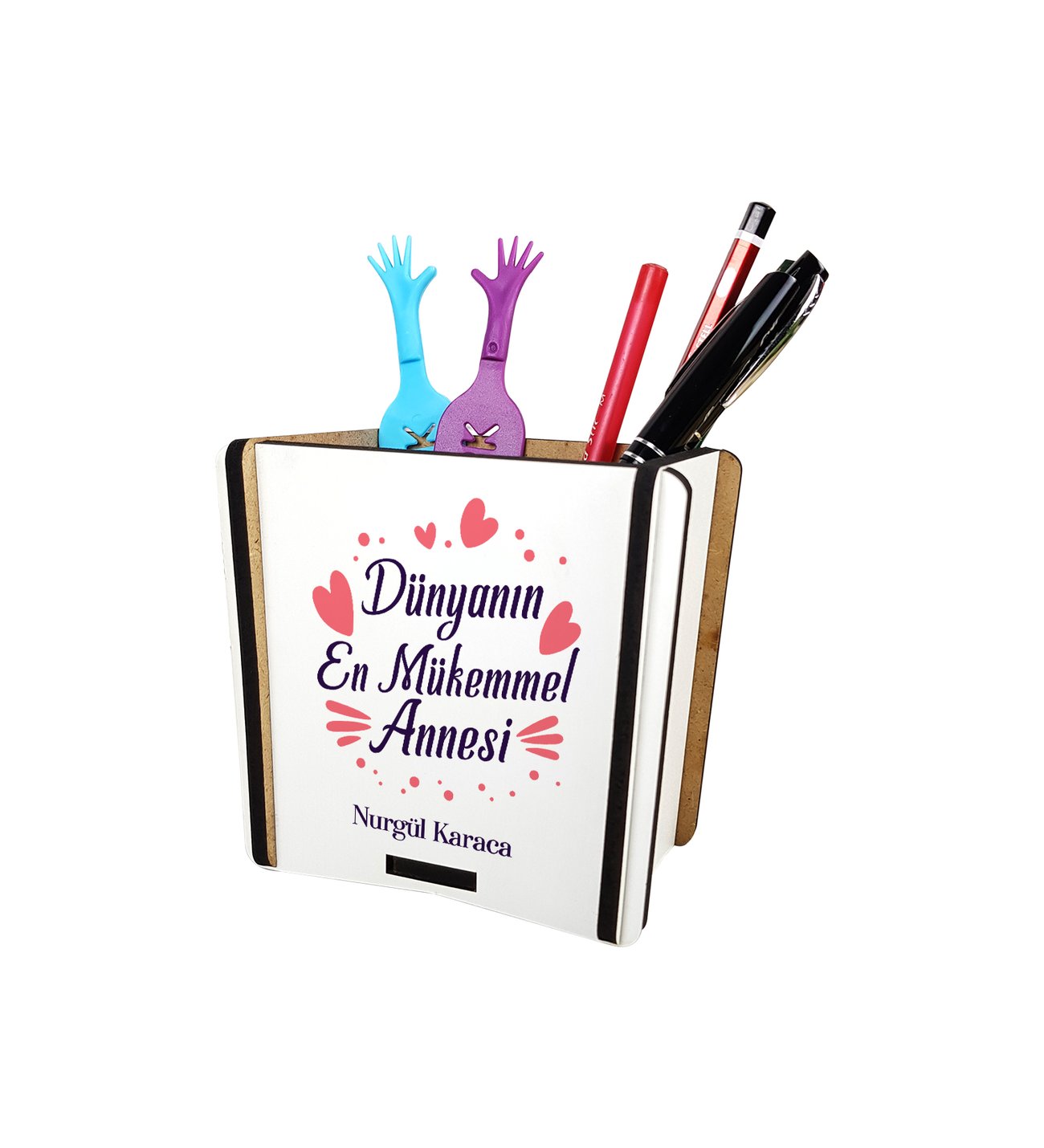 Dünyanın En Mükemmel Annesi İsme Özel Ahşap Kalemlik Dünyanın En Mükemmel Annesi İsme Özel Ahşap Kalemlik
