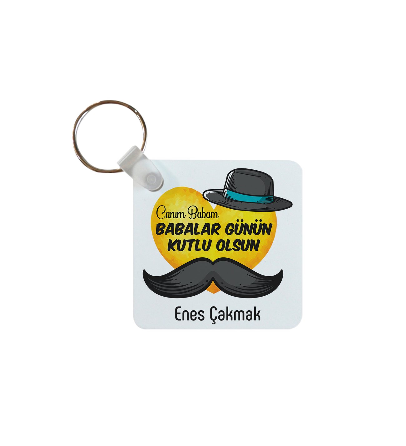 Babalar Günün Kutlu Olsun Kişiye Özel Anahtarlık