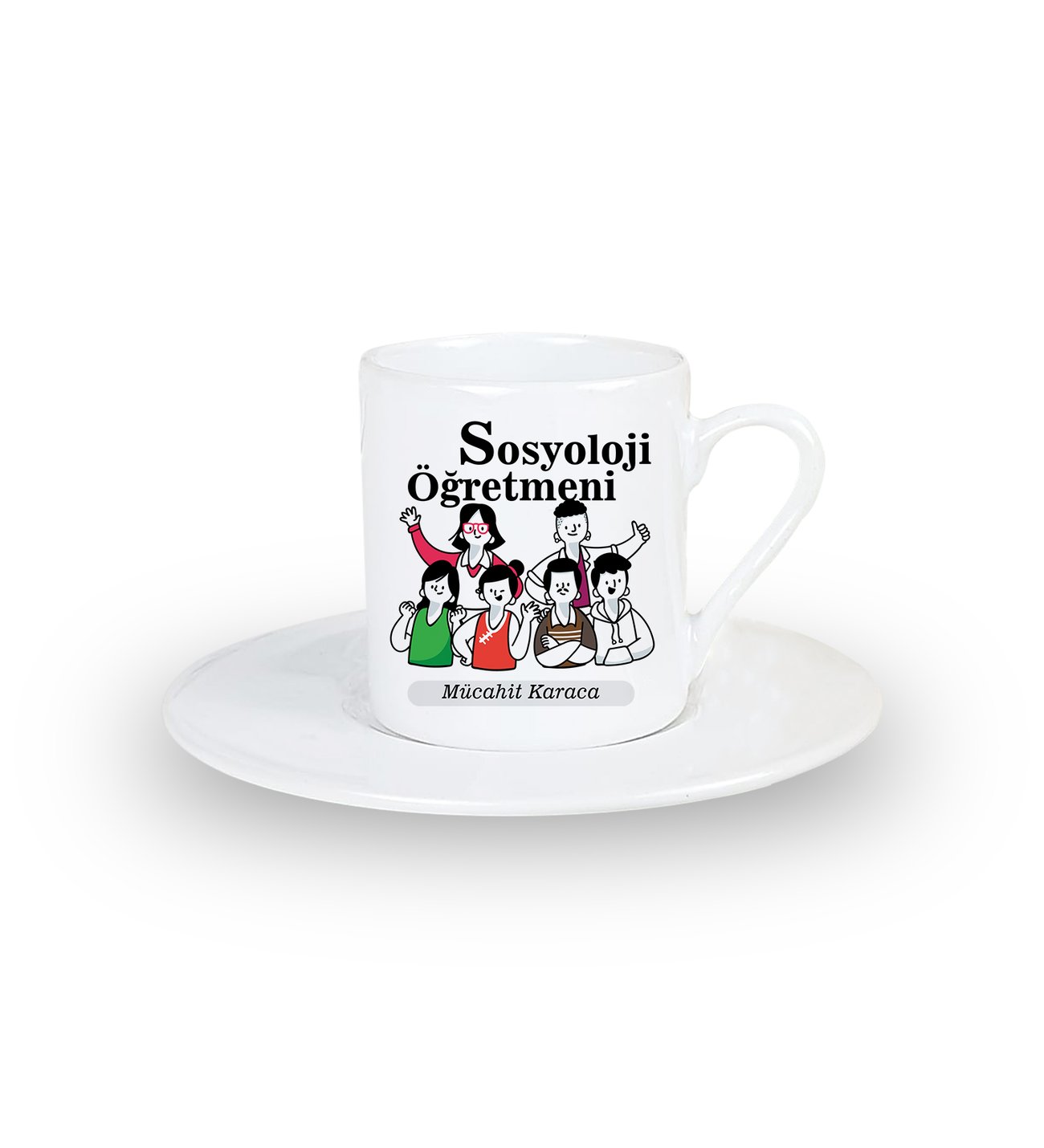Sosyoloji Öğretmenine Hediye Türk Kahvesi Fincanı