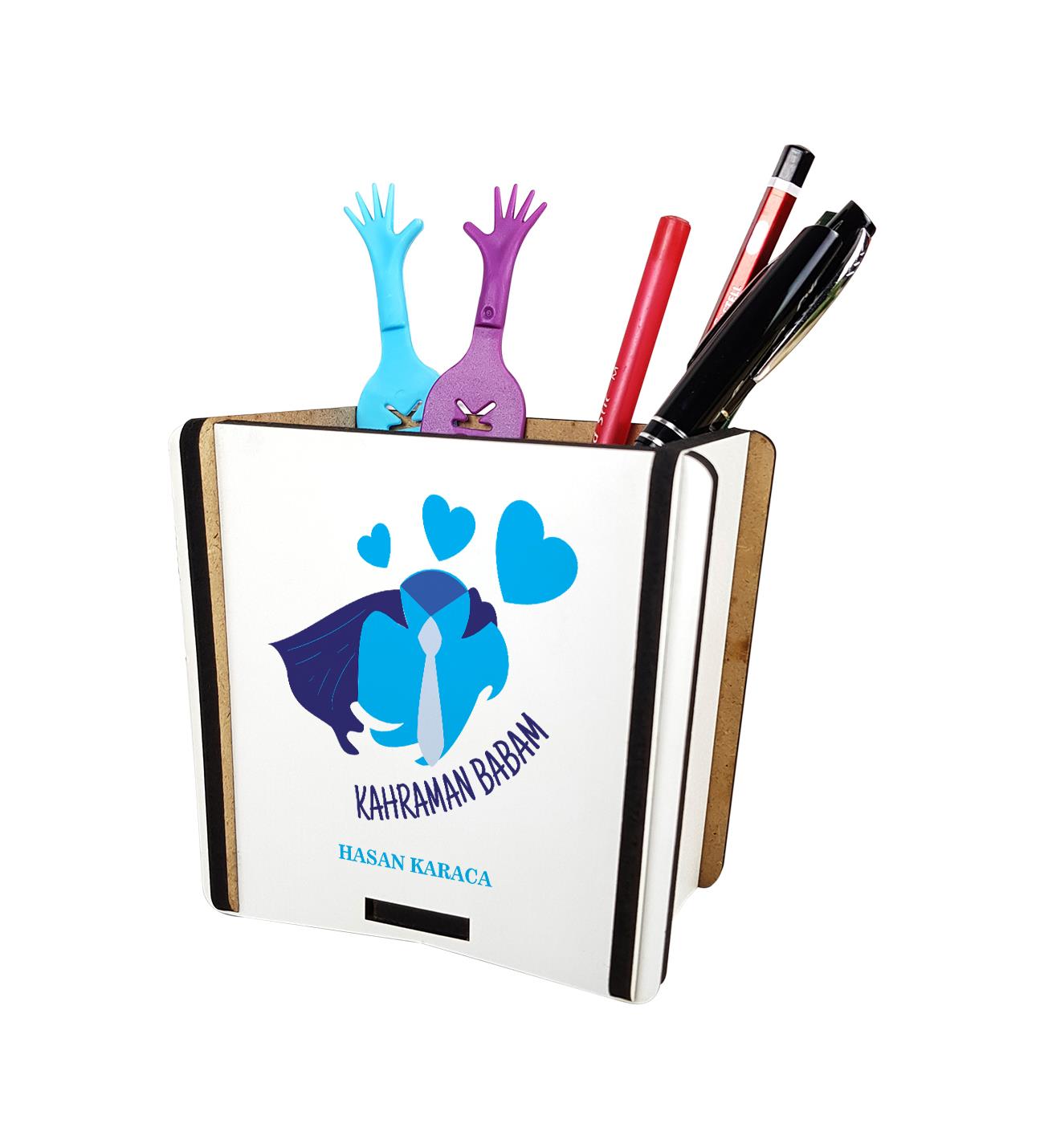 Kahraman Babam Babalar Günü İsme Özel Kalemlik