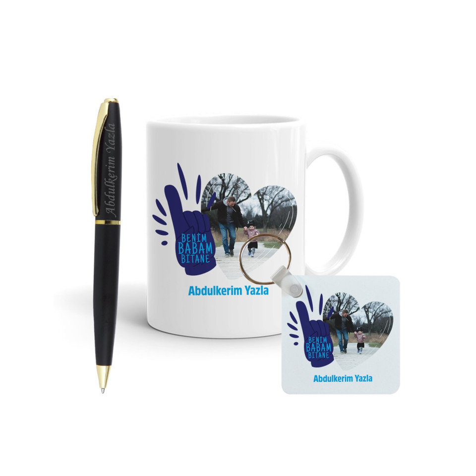 Benim Babam Bitane Kişiye Özel Kalem Hediye Seti