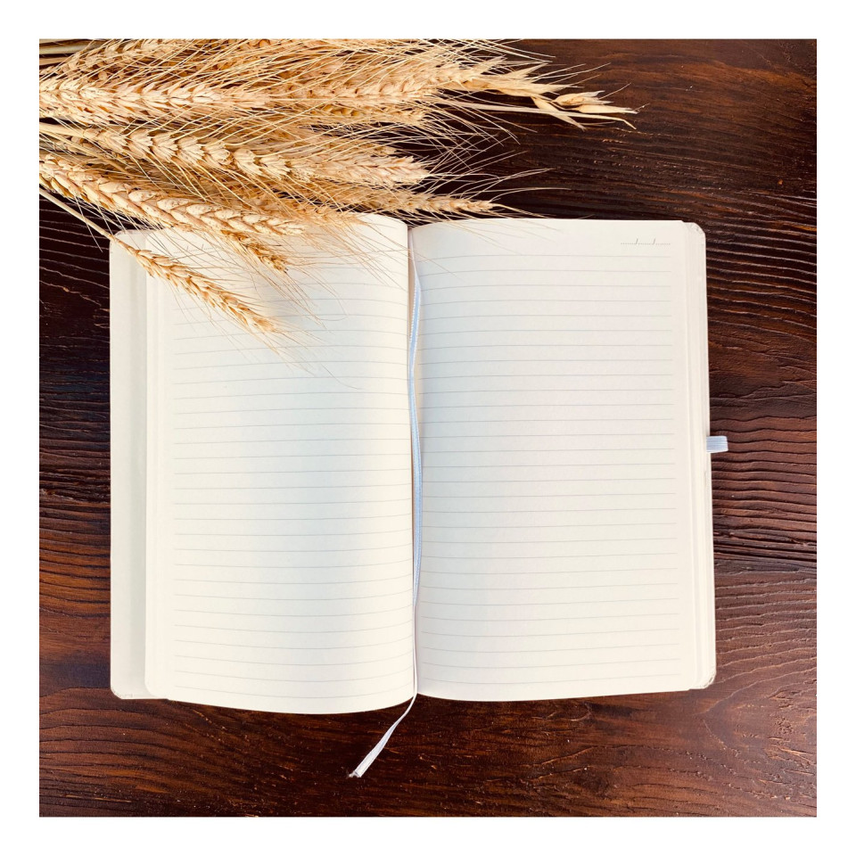 İsme Özel Beyaz Defter Ve Roller Kalem Seti