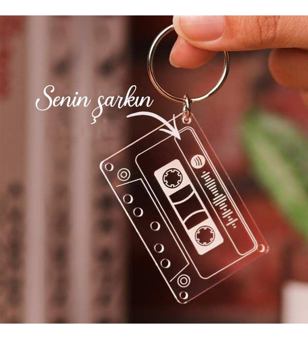 Kişiye Özel Hediye Spotify Barkodlu Anahtarlık Kişiye Özel Hediye Spotify Barkodlu Anahtarlık