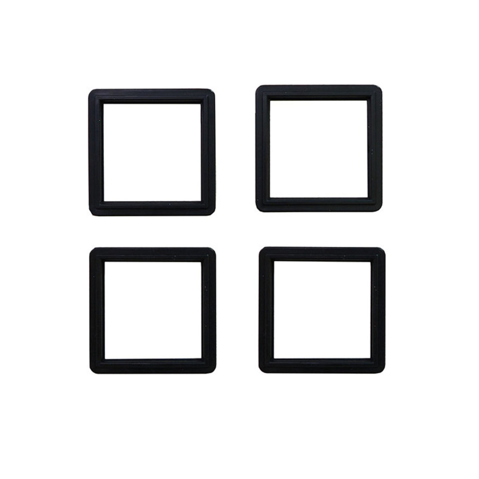 Mini Sök Tak Kare Çerçeveler Siyah 15'li paket