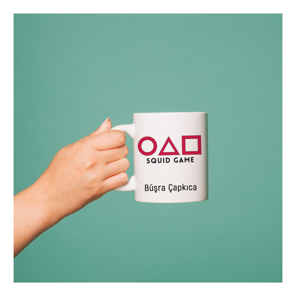 Kişiye Özel Squid Game Tasarımlı Kupa Bardak