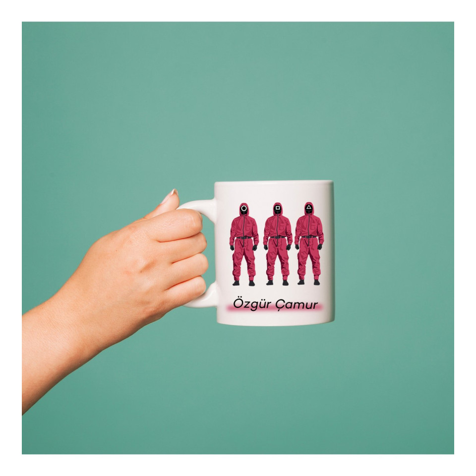 Kişiye Özel SQUID GAME Tasarımlı Kupa Bardak Kişiye Özel SQUID GAME Tasarımlı Kupa Bardak