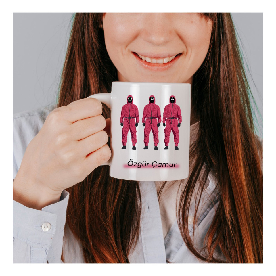 Kişiye Özel SQUID GAME Tasarımlı Kupa Bardak Kişiye Özel SQUID GAME Tasarımlı Kupa Bardak