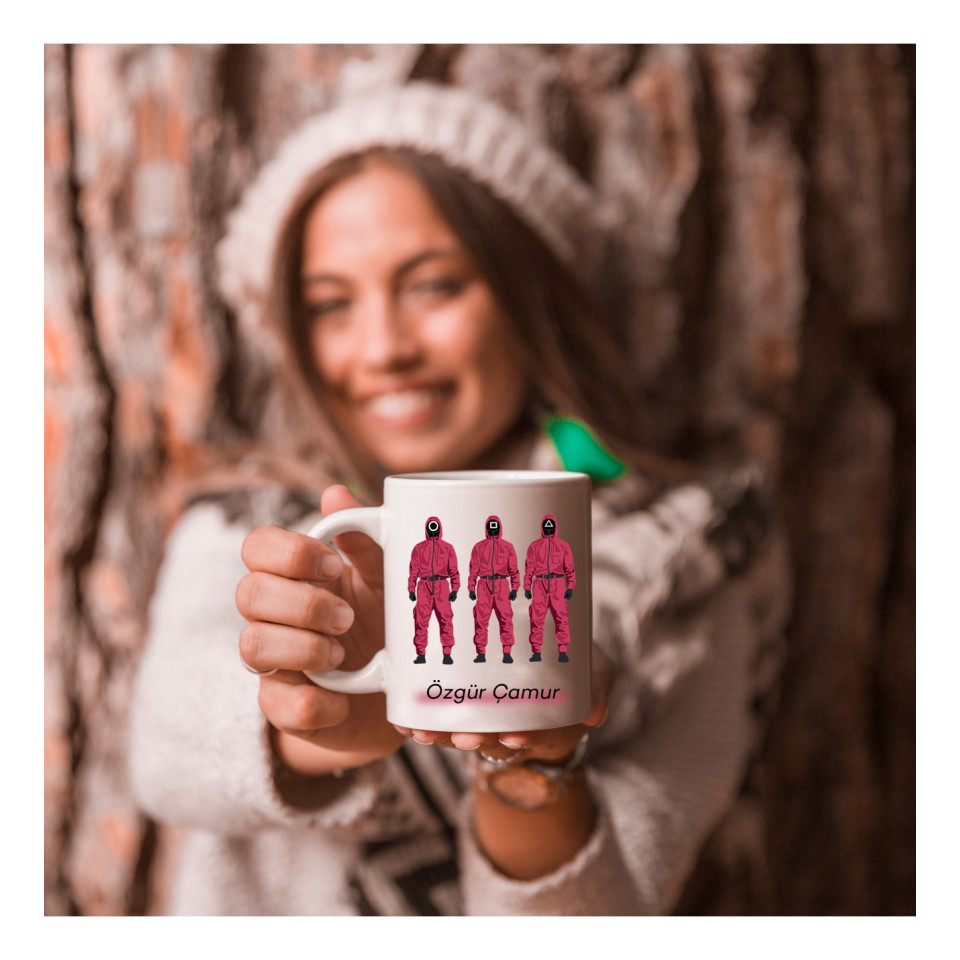 Kişiye Özel SQUID GAME Tasarımlı Kupa Bardak Kişiye Özel SQUID GAME Tasarımlı Kupa Bardak