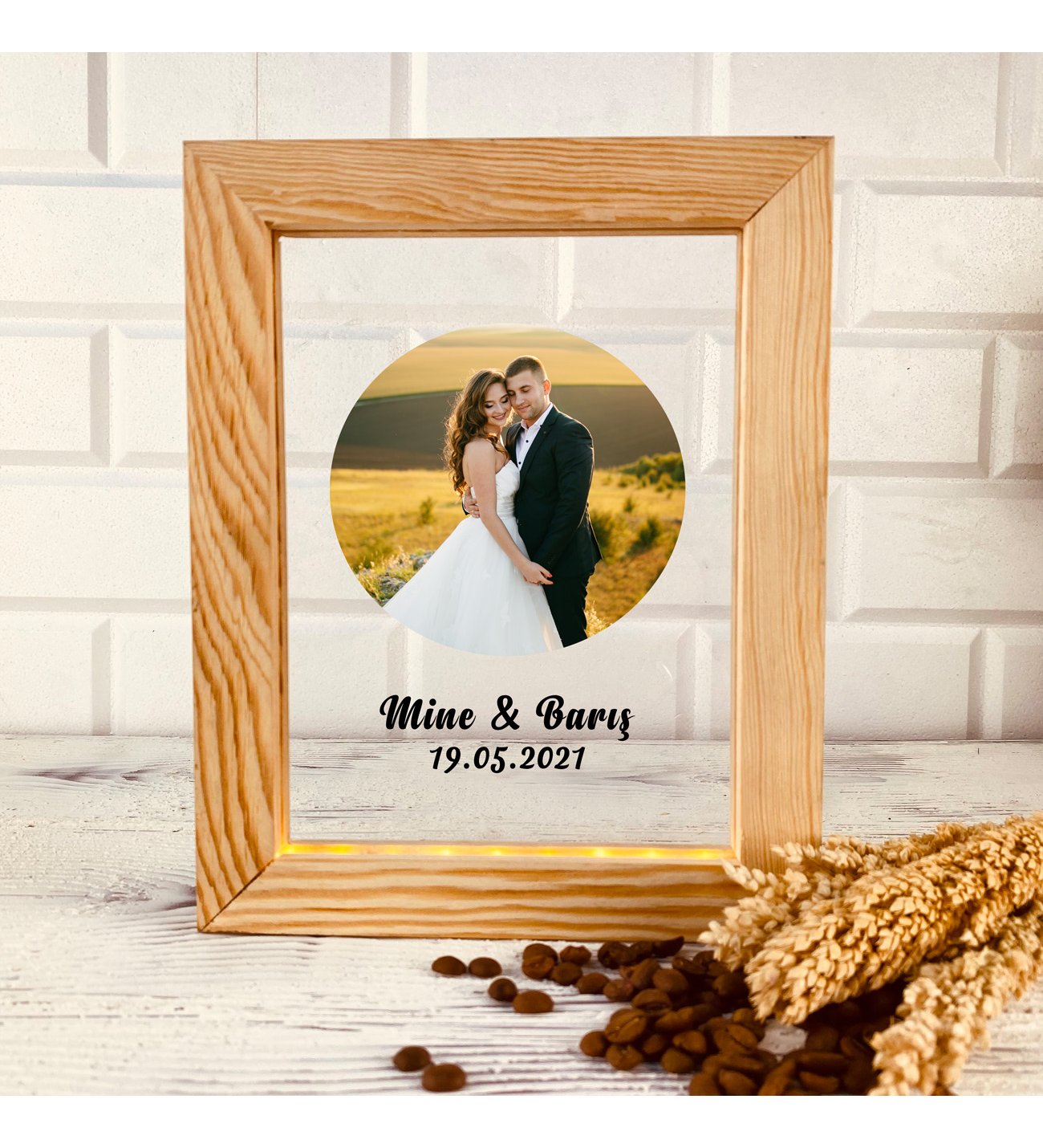 Kişiye Özel Yıldönümü Hediyesi - Sevgiliye Hediye Fotoğraf Baskılı Çerçeve