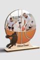Kişiye Özel Babaya Hediye Basketbol Sevenlere Özel Fotoğraflı Ahşap Biblo