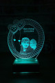Kişiye Özel Lazer Kesim 3D Fotoğraflı Sonsuz Aşk Led Aydınlatma