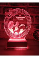 Kişiye Özel Lazer Kesim 3D Fotoğraflı Sonsuz Aşk Led Aydınlatma