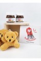 Sevgiliye Hediye Ahşap Kutuda İsme Özel İyi Ki Kalbimdesin Tasarımlı Ayıcık Anahtarlık Ve Nutella Seti
