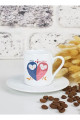 Sevgiliye Hediye Baykuş Kişiye Özel Kahve Fincanı