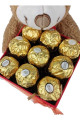 Sevimli Ayıcık Ferrero Rocher Çikolata Sepeti