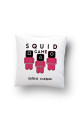 Squid Game Üçlü Minik Asker Tasarımlı Kişiye Özel Yastık