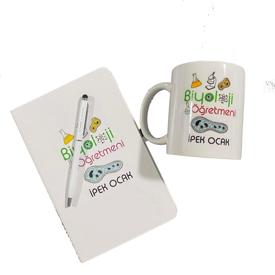 Defter Kalem Bardak Seti